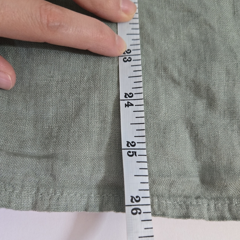 Francesca Bettini 100% Linen sleeveless button down made in Italy sz L - Picture 7 of 7